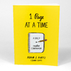A bright yellow book cover with the text "1 Page AT A TIME," an illustration of a spiral notebook and pencil, and the author name "ADAM J. KURTZ (SOME GUY)."
