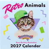 Product Image for berkley-illustration-retro-animals-2027-wall-calendar