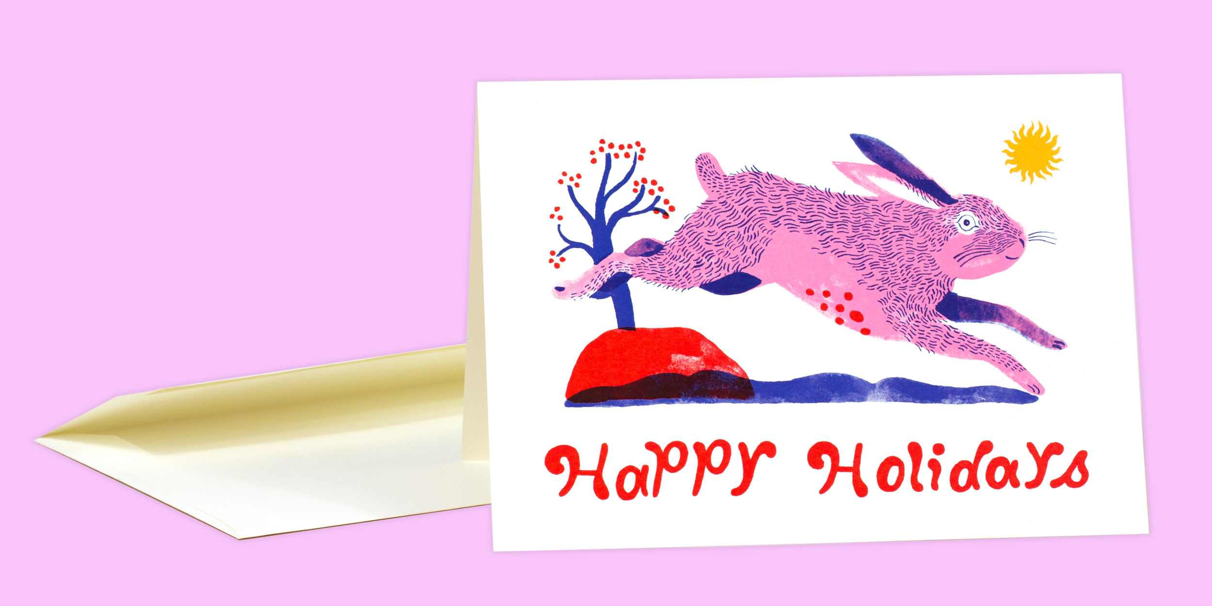 Carson Ellis - Happy Holidays Rabbit at buyolympia.com