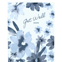 Get Well Soon Blue Floral