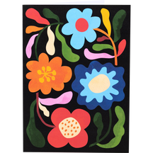 Bold Blooms Black