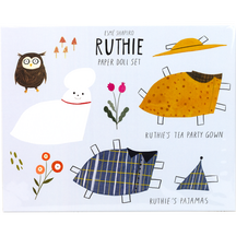 Ruthie Paper Dolls Set