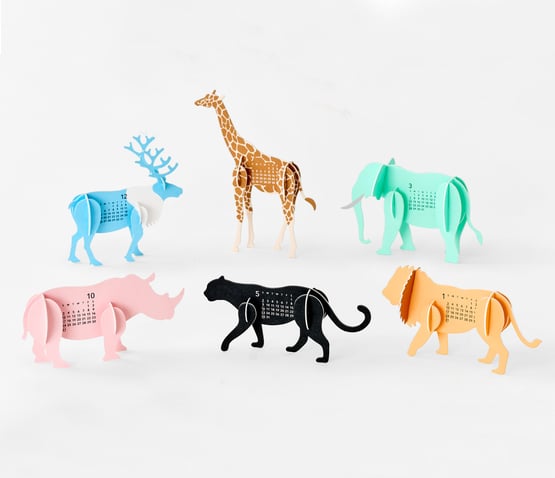 Animals - Paper Craft Calendar