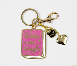 Books Are Magic Pink Glitter