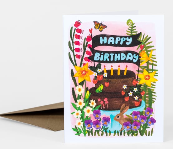 Flowers And Cake