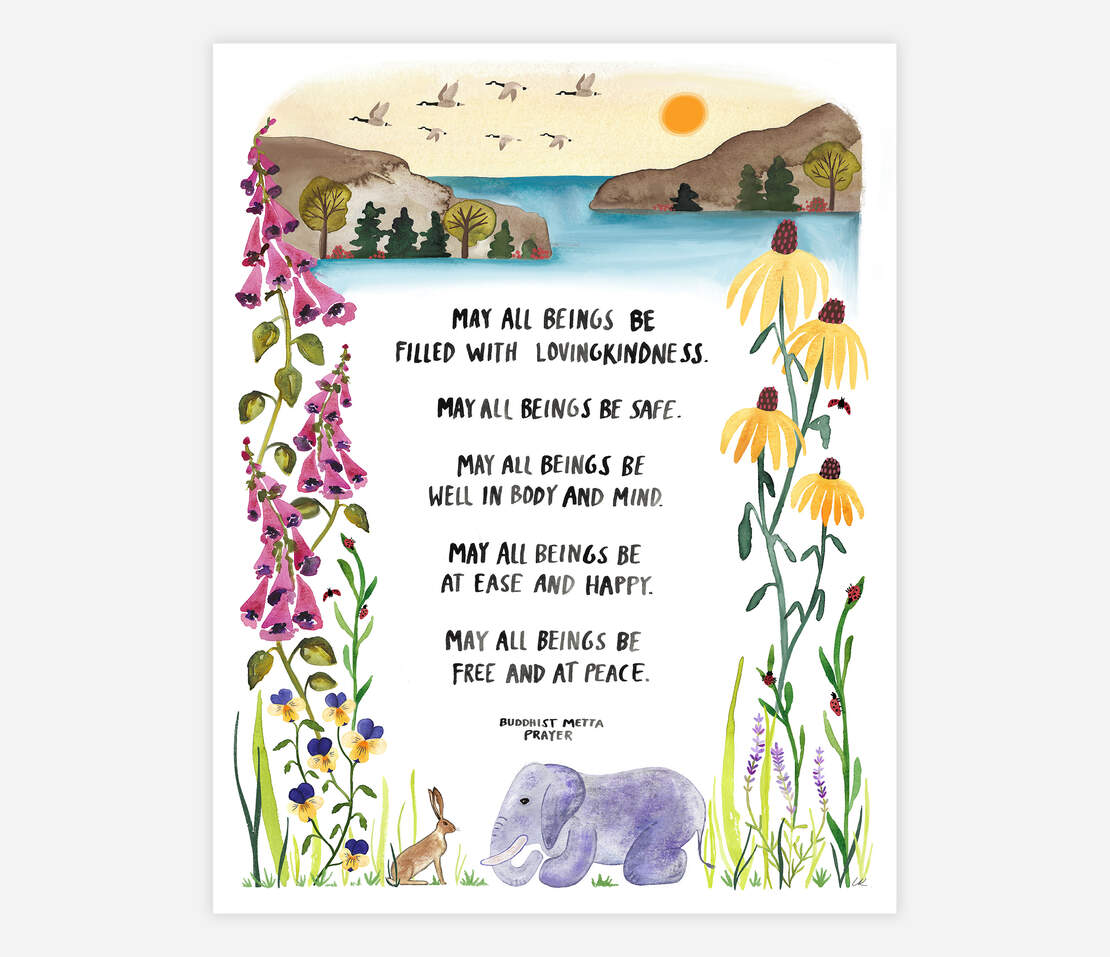 Little Truths Studio Buddhist Metta Prayer at