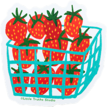 Product Image for little-truths-studio-lts-184-strawberry-basket-sticker