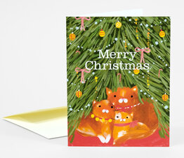 Merry Christmas Cat Family
