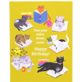 Product Image for loose-leaves-ll2601-one-year-older-wiser-and-cuter-card