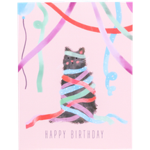 Birthday Streamers Cat