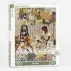 A boxed 1000-piece jigsaw puzzle labeled "PUZZLE COMPANY," "NEW YORK," "Florists," and "1000 PIECES," with cover art of two florists arranging flowers in a workshop.