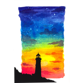 Product Image for lucy-bellwood-silhouette-skylines-postcard-10