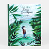 A hardcover book titled "Dogs Breakfast" by Nicole J. Georges with an illustrated cover showing a person standing in a green landscape near a bridge.