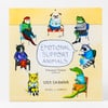 A wall calendar cover illustrated with six anthropomorphic animals seated in a circle around a speech bubble that reads "EMOTIONAL SUPPORT ANIMALS," with "2027 CALENDAR" and "NICOLE J. GEORGES" printed below.