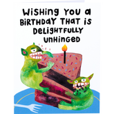 Product Image for one-lane-road-2046-delightfully-unhinged-birthday-greeting-card