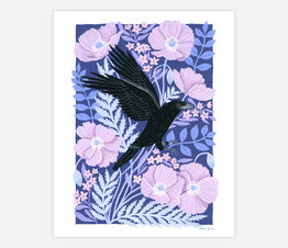 Floral Crow