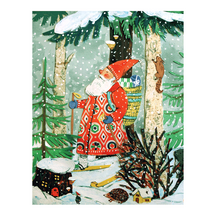 Skiing Santa