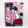 A paperback book titled "Phoebe's Diary" by Phoebe Wahl, with a pink-and-black illustrated cover showing a person in sunglasses lying on a bed with a small mouse beside them and the text "An Almost True Teenage Journal."