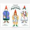 A paper doll set titled "Phoebe Wahl Little Witch Hazel paperdolls" showing three illustrated doll figures with interchangeable outfits and accessories, including labels "Hazel's Winter Outfit" and "Hazel's May Day Gown."