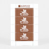 A sheet of four brown postage-style stamp designs labeled "BY SNAIL" with a snail graphic and the small text "PAR L'ESCARGOT," and the top of the sheet reads "The PORTLAND STAMP Company."