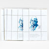 Five white folded card stock sheets with dotted fold lines, each printed with a blue portrait of John Lewis and a quote, one clearly reading "My philosophy is very simple: when you see something that is not right, not fair, not just, say something. Do something. Get in trouble, good trouble, necessary trouble."