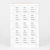 A sheet of repeated checkbox-style stamp impressions reading "Dead," "Alive," and "Undead" in a grid of dotted lines.