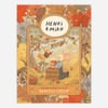 A children’s book cover titled "Henri & Miko" with the subtitle "Autumn in Bosk Olivette" and the author name "Rebecca Green," featuring two small animal characters gathering apples amid autumn leaves and flowers.
