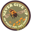 Product Image for victory-garden-never-give-up-bee-sticker