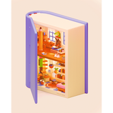 Product Image for violet-reed-library-book-print