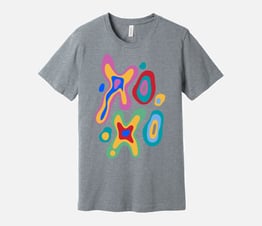 Gray Explore Letters Tee